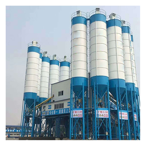 Ligne de production de béton fixe HZS60 60m³/h, robuste, contrôlée par PLC, avec boîte de vitesses électrique à faible taux de défaillance - Product Image 1