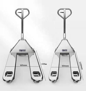 3Tステンレス鋼ハンドパレットトラック手動フォークリフト処理装置倉庫用 - Product Image 3