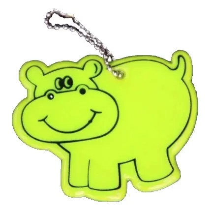 Fluorescerend Geel Reflecterende Sticker/ Label/Sleutelhanger Hanger