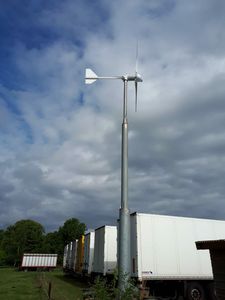 เครื่องกำเนิดไฟฟ้าพลังงานลม 48V 5kw 3KW 2KW แบบเฟสเดียว สามเฟส 10000W 10KW ระบบผลิตไฟฟ้าแนวนอนสำหรับใช้ในบ้าน - Product Image 1