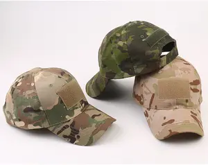 Wholesale The grass soil color metal buckle camouflage with leather patch new High quality custom promotional baseball cap