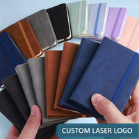 Carnet en cuir imperméable A7 avec logo personnalisé, mini-agenda portable, papier épaissi