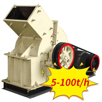 Poudre de broyeur de marteau de minerai de roche dure de PC400 * 600 faisant la machine mini broyeur mobile de broyeur à marteaux de crasher portatif pour l'exploitation minière