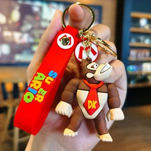 Venta caliente figura de Anime Llaveros <span class=keywords><strong>Super</strong></span> Mary <span class=keywords><strong>Mario</strong></span> <span class=keywords><strong>Bro</strong></span> muñecas llavero accesorios lindo llavero de goma de silicona llavero - Product Image 4