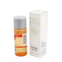 Boîte d'emballage personnalisée pour gloss à lèvres à faible MOQ, avec fenêtre transparente en PVC, estampage à chaud doré, film mat imperméable, pour cosmétiques
