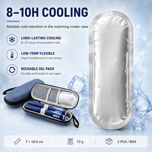Leakproof Custom Aluminum Foil <strong>Gel</strong> <strong>Ice</strong> <strong>Pack</strong> Medical Insulin <strong>Ice</strong> <strong>Pack</strong> For Medication Delivery Insulin Cooling - Product Image 2