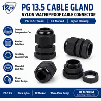 Passe-câble en plastique PA66 étanche IP67 en nylon pour usage industriel haute tension PG7 PG9 PG11 PG13.5 PG16 PG21 PG29