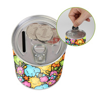 Tirelire Père Noël en aluminium bon marché Souvenir de Noël et cadeaux chrétiens pour enfants Cylindre en métal
