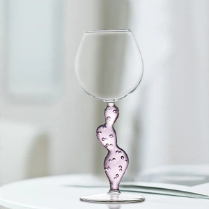Idea <span class=keywords><strong>de</strong></span> Regalo Única, Copas <span class=keywords><strong>de</strong></span> <span class=keywords><strong>Vino</strong></span> Hechas a Mano con Forma <span class=keywords><strong>de</strong></span> Cactus sin Tallo, con Color y Logotipo Personalizados - Product Image 5