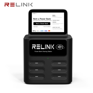 8000mAh 6-Slot 40W Fast Charging Shared Power Bank Rental Station with Built-in POS & LED Display for Restaurants & Hotels - Product Image 3