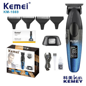 เครื่องตัดผมไฟฟ้า Kemei รุ่น KM-1669 จอแสดงผลดิจิตอล ระดับมืออาชีพ ความเร็วสูง 7000-9000 รอบต่อนาที ชาร์จผ่าน USB ได้ - Product Image 3