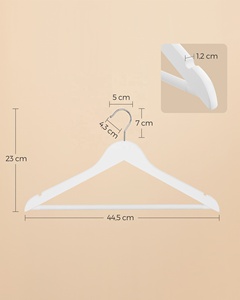 <span class=keywords><strong>SONGMICS</strong></span> 50 pièces/ensemble bois tissu pantalon pantalon <span class=keywords><strong>cintre</strong></span> personnalisé cintres en gros - Product Image 6