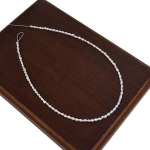 Perles de culture d'eau douce baroques Keshi naturelles de 3 mm, blanches, semi-finies, pour collier DIY pour femmes, non nucléaires, vente en gros - Product Image 5