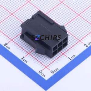 794615-6 Housing (Wire-to-Board / Wire-to-Wire) P=3mm Connector ( Jack Structure: 2x3P )( Pitch: 3mm )( Number of Rows: 2 ) - Product Image 2