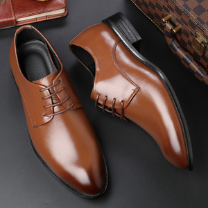 Zapatos Oxford de Vestir para Hombre, de Cuero Genuino de Alta Calidad, con Punta Cuadrada, Estilo Británico, Antideslizantes, para Bodas - Product Image 3