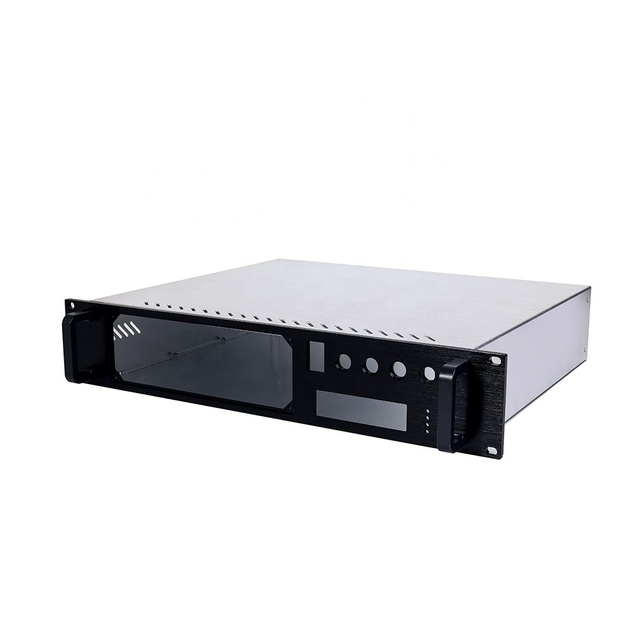 OEM Customized 1U Rackmount Server Chassis Stainless Steel/Aluminum Computer Cases Enclosure with CNC Machining and Wire EDM