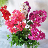 Nouveaux bougainvilliers artificiels de luxe en gros pour l'aménagement paysager d'hôtel, le mariage et la décoration intérieure.