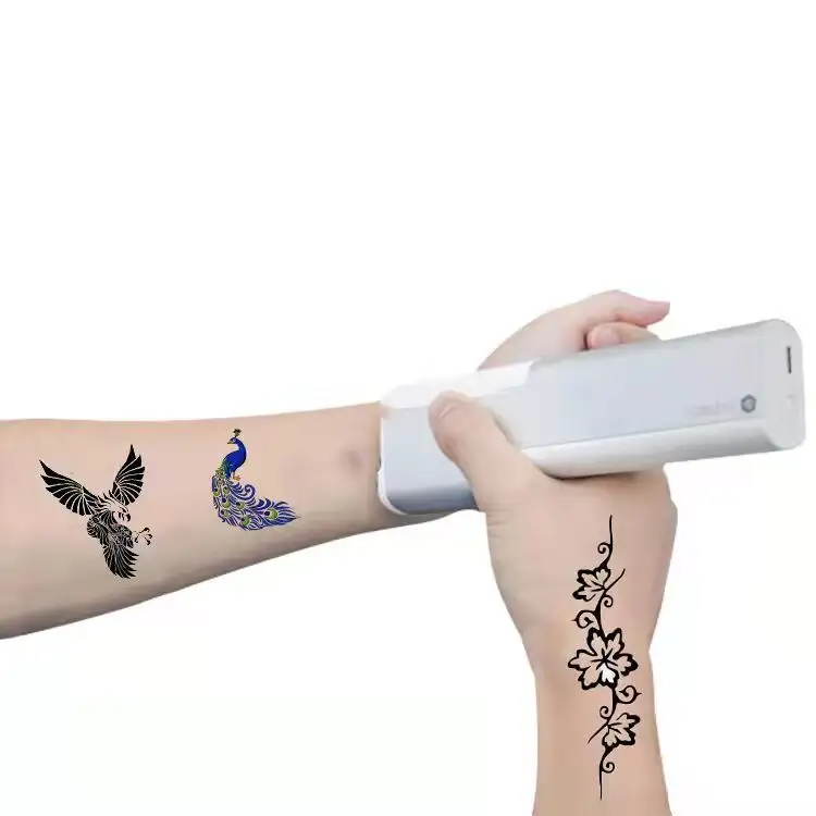 Marcatore di facile utilizzo tatuaggio stampante a getto d'inchiostro stampa stampante digitale portatile Android e IOS portatile con Software gratuito