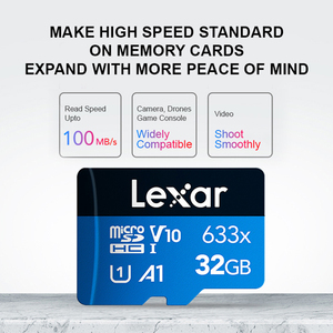 Bán buôn Lexar 633x thẻ nhớ 32GB đến 256GB <span class=keywords><strong>Micro</strong></span> TF <span class=keywords><strong>SD</strong></span> thẻ với 100 mét/giây Tốc độ flash cho PC - Product Image 5