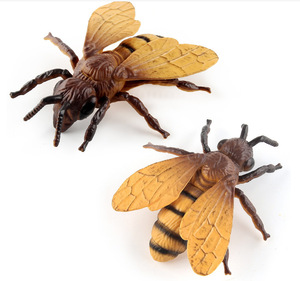 Figurine di animali giocattoli plastica ape farfalla formica ragno millepiedi libellula coccinella per terrario artigianato bambino educazione precoce - Product Image 5