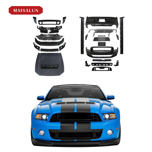 ชุดกันชนรถสำหรับ <span class=keywords><strong>Ford</strong></span> <span class=keywords><strong>Mustang</strong></span> 13-14อัพเกรด GT500ด้านหน้าและด้านหลังกระโปรงกระโปรงกันชนด้านข้างอุปกรณ์เสริมรถยนต์ - Product Image 1