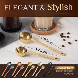 Cuillère doseuse à café OEM 5/10/15/20/25/30 ml en acier inoxydable 304 avec manche métallique - Product Image 5