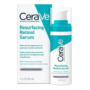 Ceram anti-acne de marca própria para cuidados com a pele do rosto, soro facial de retinol para revestimento com vitamina B5 Hialurônica por atacado