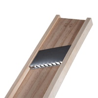 Mandoline Hachoir à Légumes, Coupe-Oignons et Pommes de Terre, Coupe-Frites 8mm, Invention Brevetée, Protection des Doigts, Trancheuse en Bois Massif
