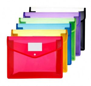 Pochette transparente imperméable à fermeture à pression et poche, classeur extensible en plastique, organiseur de documents - Product Image 1