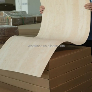 Paneles de piedra travertino flexibles modernos revestimiento de pared exterior de ladrillo natural con función de aislamiento de ladrillo refractario para acentos de azulejos - Product Image 4