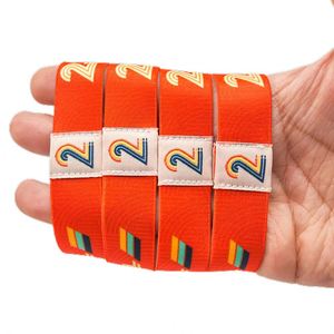 Bracelet élastique personnalisé avec logo, style art populaire, articles promotionnels avec impression par sublimation, commandes en gros - Product Image 1