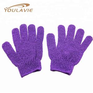 Prix de gros : Ensemble de gants de bronzage auto-bronzant en microfibre rembourrés simples, gants exfoliants et gants pour le visage, pour le bronzage sans soleil et la application de lotion corporelle - Product Image 1