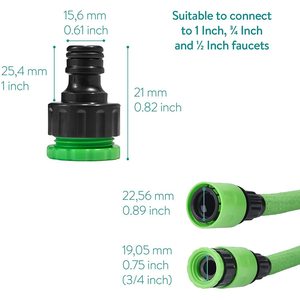 Expandable Garden Hose With <b>Spray</b> Gun 2.5M-7.5M High Pressure Watering <b>Set</b> For Outdoor Use - Product Image 3
