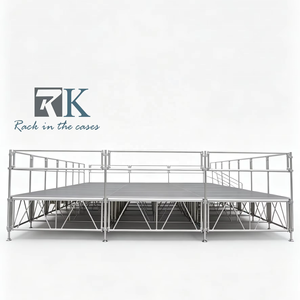 Outdoor Portable Aluminum Alloy Mobile <b>Stage</b> Detachable <b>Stage</b> <b>Platform</b> Foldable Design for Events Concerts Weddings Truss - Product Image 1