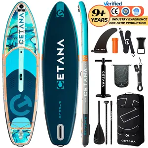 Prancha de remo inflável profissional para surf e windsurf, supe de surf, vela em alto mar para atletas