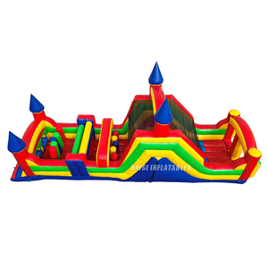 Parcours d'obstacles gonflable commercial pour enfants, avec jeux <span class=keywords><strong>de</strong></span> course et <span class=keywords><strong>de</strong></span> rebond, pour l'extérieur - Product Image 4