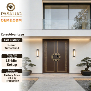 Puertas Exteriores de Diseño Creativo PSL OEM <span class=keywords><strong>2026</strong></span>, Puertas de Entrada de Seguridad de Material Compuesto de Lujo para Viviendas Residenciales y Villas - Product Image 1