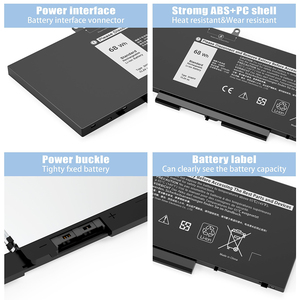 Batterie d'ordinateur portable 3HWPP 42Wh de remplacement en gros pour Dell Latitude 5410 5510 CE RoHS avec double protection IC - Product Image 2