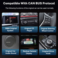 Lecteur multimédia stéréo de voiture avec navigation GPS 12,3 pouces, écran tactile Android, audio pour BMW Série 3/5 E60 E61 E63 M6 E90 E91 E92
