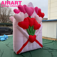 Bouquet de tulipes gonflables, décorations florales gonflables pour la Saint-Valentin, taille et couleur personnalisables, gonflables floraux
