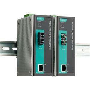 Convertidor de Medios Industrial Moxa IMC-101-M-SC, Ethernet a Fibra, 10/100Base-TX a SC Monomodo - Product Image 1