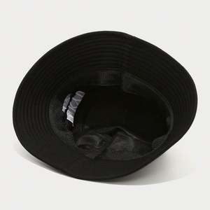 Chapeau Bob Personnalisé Brodé Logo Mode Noir Blanc pour Femme et Homme – Chapeau de Pêcheur Pare-Soleil à Large Bord - Product Image 4