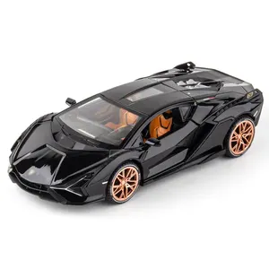 LEMON 1:24 Simulation Sian Alloy Car Model Pull Back Sport Ornaments Boy Birthday Gift Collection Toy