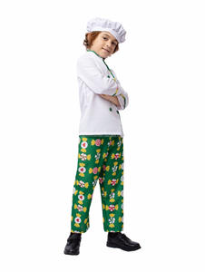 3個カーニバルクッカー制服学校の日コスプレ衣装キッズハロウィンゲーム遊びキッズキャリアデーシェフの役割衣装帽子付き - Product Image 5