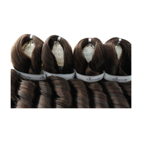 Extensions de cheveux synthétiques pour tresses au crochet haute température, style Afro Kinky Bulk, pour perruques féminines, double trame machine, tressage personnalisé