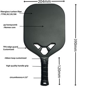 Pagaie de thermoformage approuvée par l'USAPA en fibre de carbone 18K Surface rugueuse personnalisée Seckirk Pickleball Paddle - Product Image 3