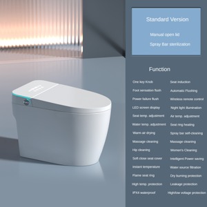 <span class=keywords><strong>Wc</strong></span> intelligent Toilette Vente Pas Cher Intelligent Sanitaire Au Sol Placard Salle De Bains Une Pièce En Céramique Bidet Toilette Intelligente - Product Image 5