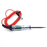Testeur de circuit de tension CC 6V 12V 24V pour voiture et camion, stylo sonde électrique à affichage numérique, ampoule, outils de diagnostic automobile