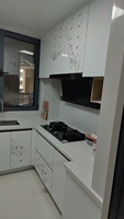 Meubles de cuisine en bois massif BUVILLA modernes, écologiques, respirants, faciles à installer pour les appartements familiaux