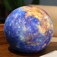 JM Globe planétaire en peluche personnalisé de haute qualité, jouet en peluche du système solaire, lune, planète, Terre, décoration douce pour canapé et maison, cadeau